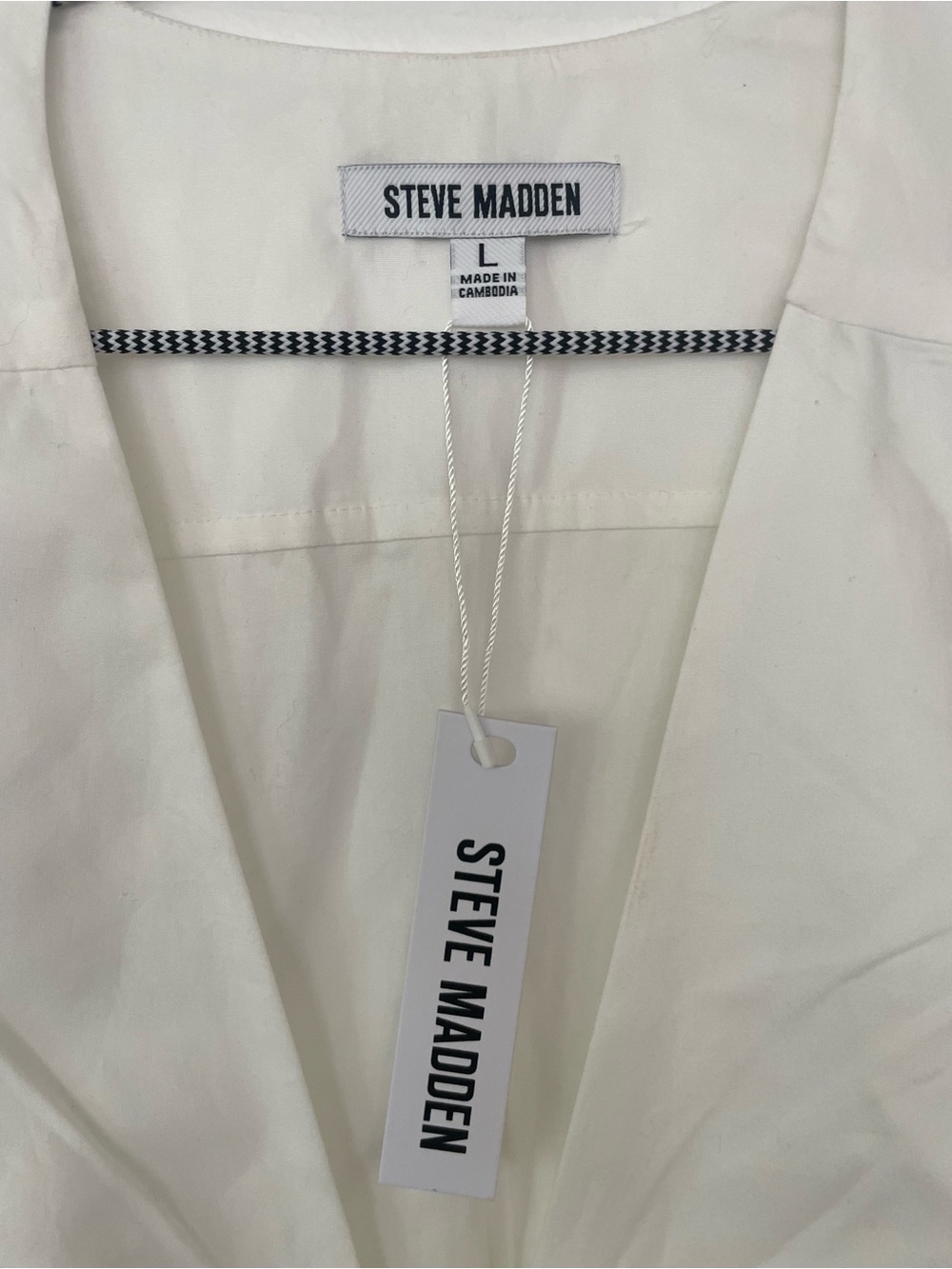 Steve Madden Cotton V-Neck Dress - Picture 2 of 5